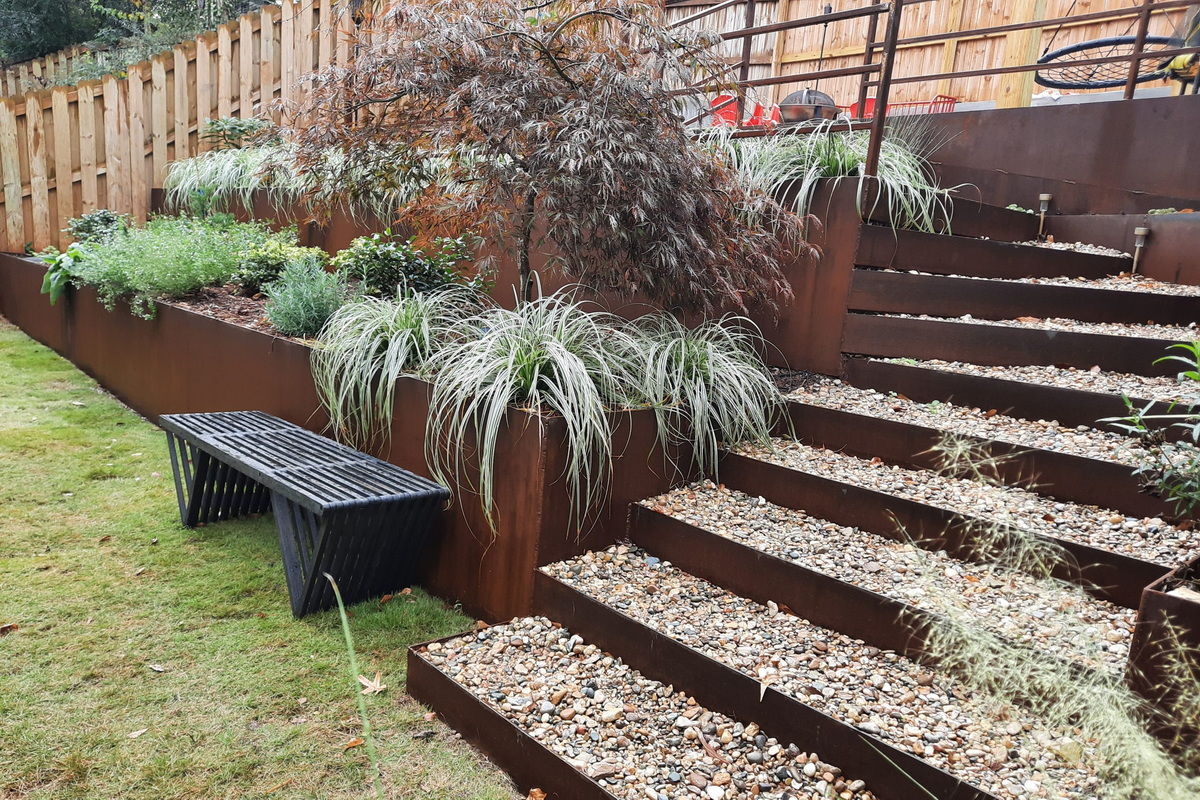 Corten Saksı